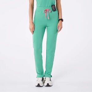 Fig’s Women's Surgical Green Yola HW Scrub Pants